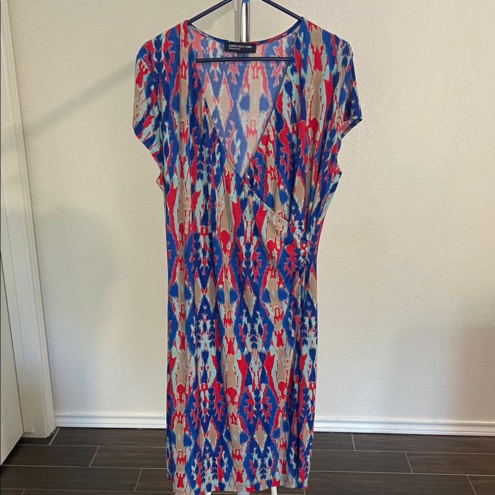 Jones New York Signature Multicolor Dress XL